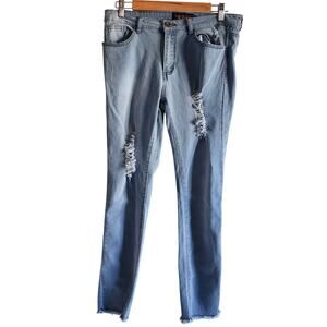 Buzz Jeans Distressed Skinny Leg Juniors Size 13/14